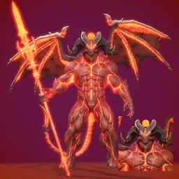 Stylized RPG Monster:Infernal Demon