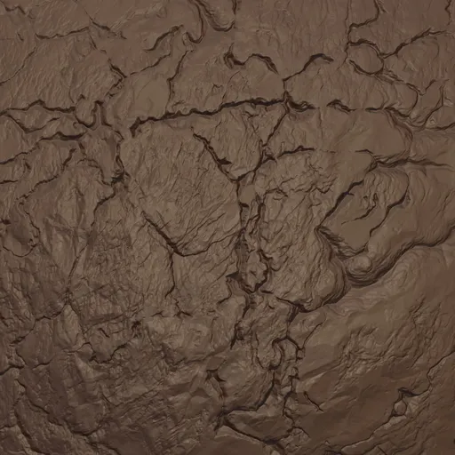 Cracks Rock Rugged Brush