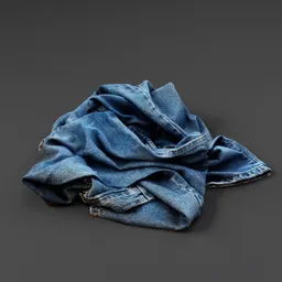 Crumpled Denim Jeans