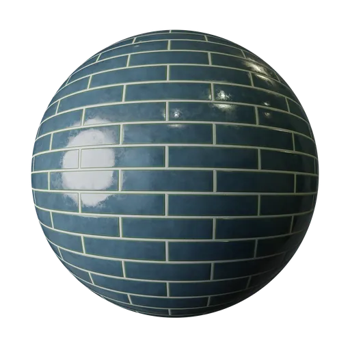 Japanese Dusty Blue Tile 200x50mm