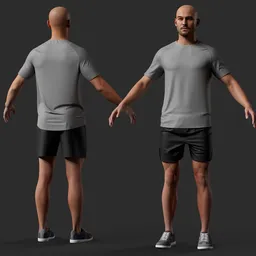 Running Fitness Male Character