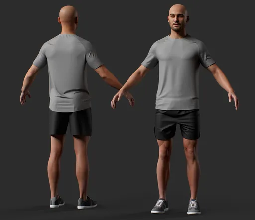 Running Fitness Male Character