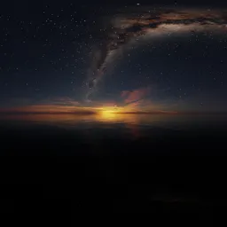 Night Sky Twilight Milky Way