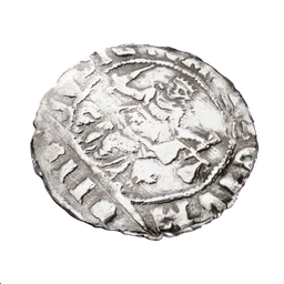 "Get a close-up of a medieval coin featuring a lion with the Coin Gazette 3D model for Blender 3D. Perfect for money-related projects and games like Crusader Kings 3, this hessian-themed model is ideal for commercial photography or image datasets."