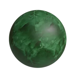 Deep emerald green marble