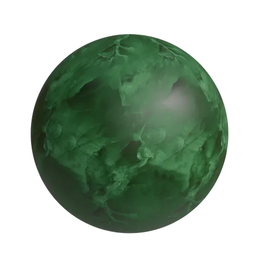 Deep emerald green marble