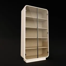 Rounded Glass Display Cabinet