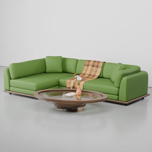 Miller Sectional in Royale Apple