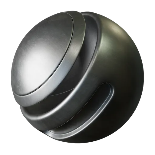 Brushed used metal silver