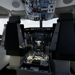 Airplane Cockpit Interior