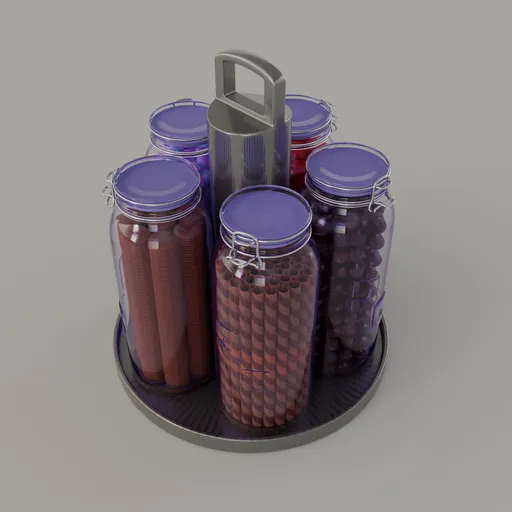 Snack Jar Glass Set