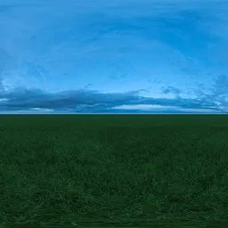 Green grass cloudy blue sky pure sky