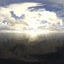 Sunset yellow light  cloud 16k