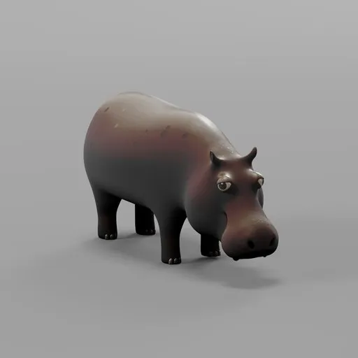 Hippopotamus Rigged
