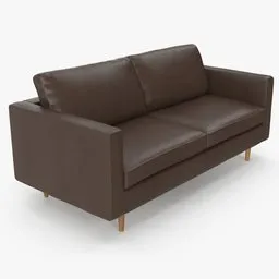 Leather Loveseat