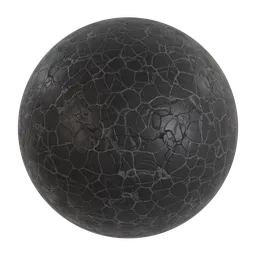 Realistic black leather PBR material for 3D rendering and Blender artists, with a worn texture ideal for game assets and VR.