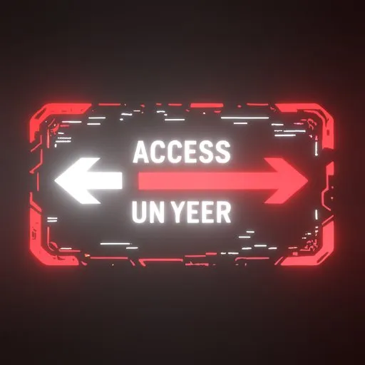 Cyberpunk Sign - Access Left/Right