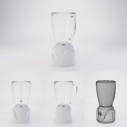 "Discover our modern cooking blender concept, featuring four unique designs in this 3D model for Blender 3D. Rendered in Unreal Engine, this product by Francis Helps offers smooth, realistic illustrations and a sharp focus for your culinary rendering needs."