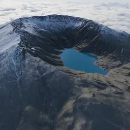 Mountain Landscape Glacier Lake