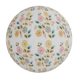 Traditional floral wallpaper