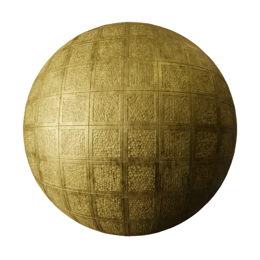 Metal gold tiles