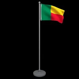 Animated Flag of Benin