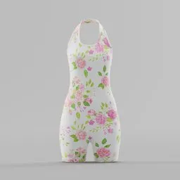 The English Rose Halter Romper