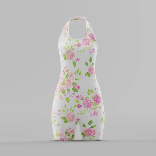 The English Rose Halter Romper