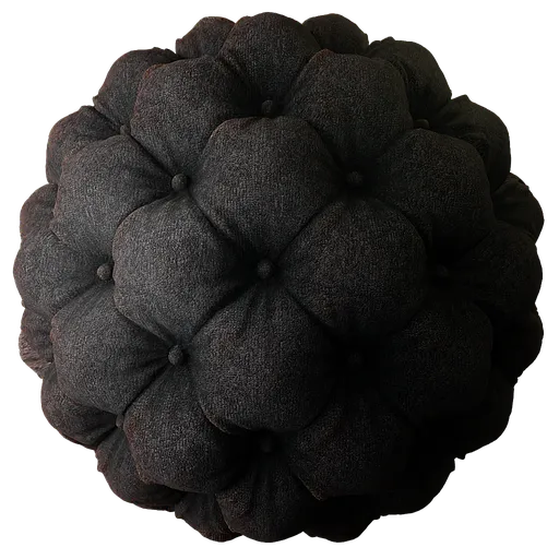 Fabric Deep Buttoning Charcoal