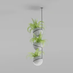 Hanging Fern Planter Trio