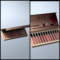 Lipstick box creative animation