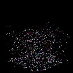 Confetti falling square area