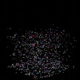 Confetti falling square area