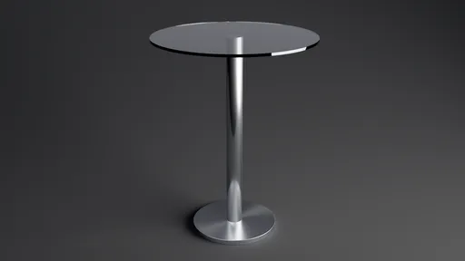 Small round glass table