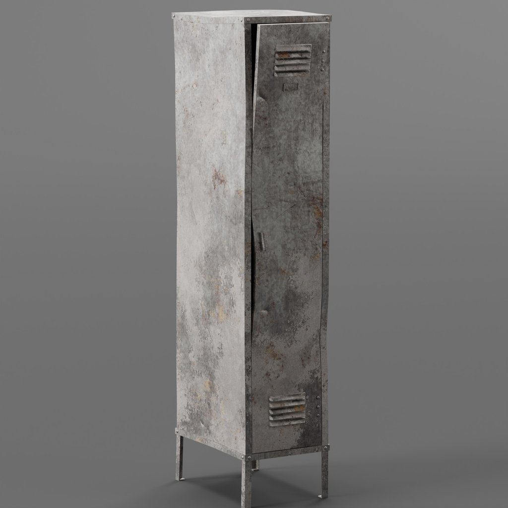 Locker steel | Containers models | BlenderKit