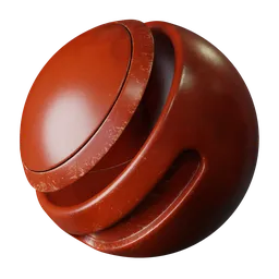 Metal Worn Red