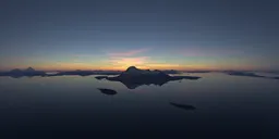 Aerial Landscape Twilight Sunset