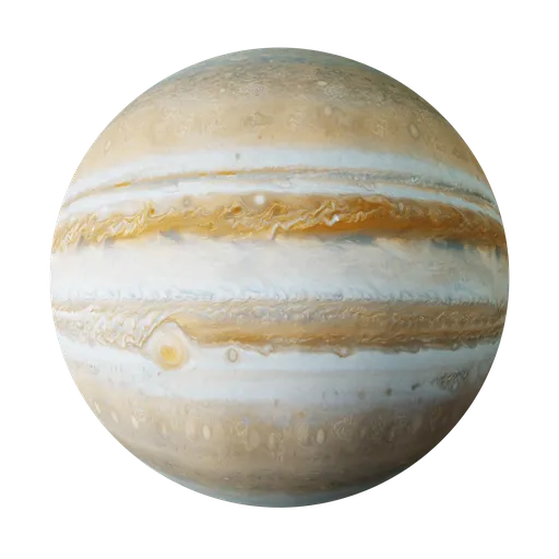 8K Jupiter rock texture for Blender 3D, ultra-high resolution, realistic PBR material for 3D modeling.
