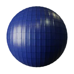 Metal blue roofing