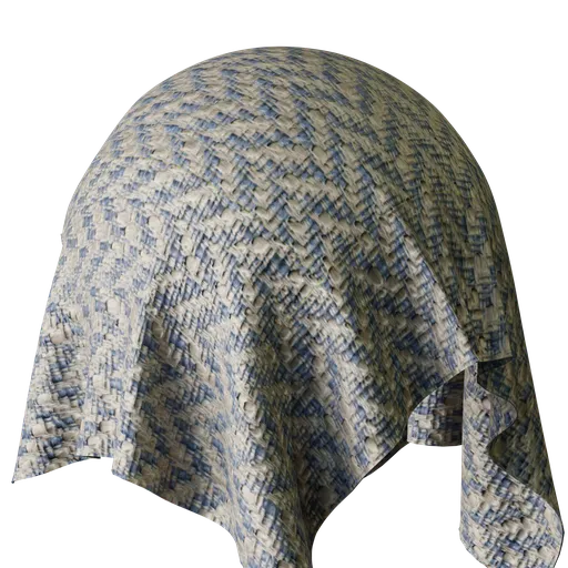 Herringbone Blue Texture