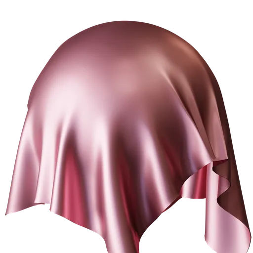 High-resolution procedural silk shader with simple bump node for 3D Blender PBR material rendering.