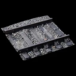 Scan Old train railwall