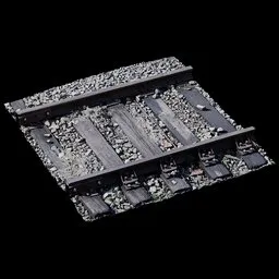 Scan Old train railwall