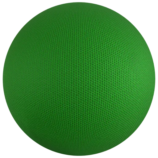 Green Woven Fabric PBR Material