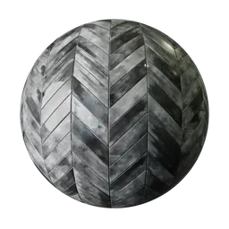 Glossy Textured Chevron Tiles