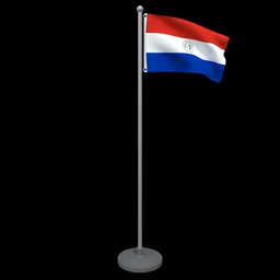Animated Flag of Paraguay