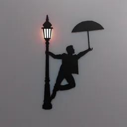 Dancing Man Wall Light