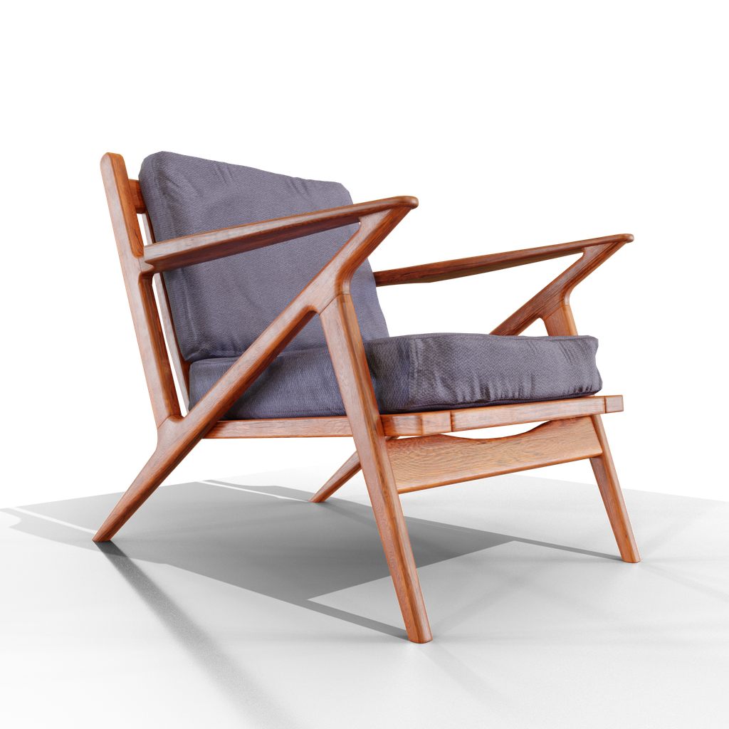 Danish "Z" Lounge Chair Armchairs models BlenderKit