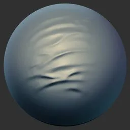3D sculpting brush thumbnail showing fabric wrinkle effect for digital modeling in Blender.