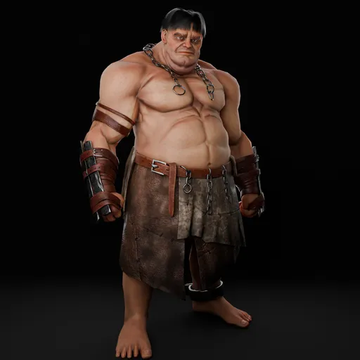 Chained Berserker - Rigged